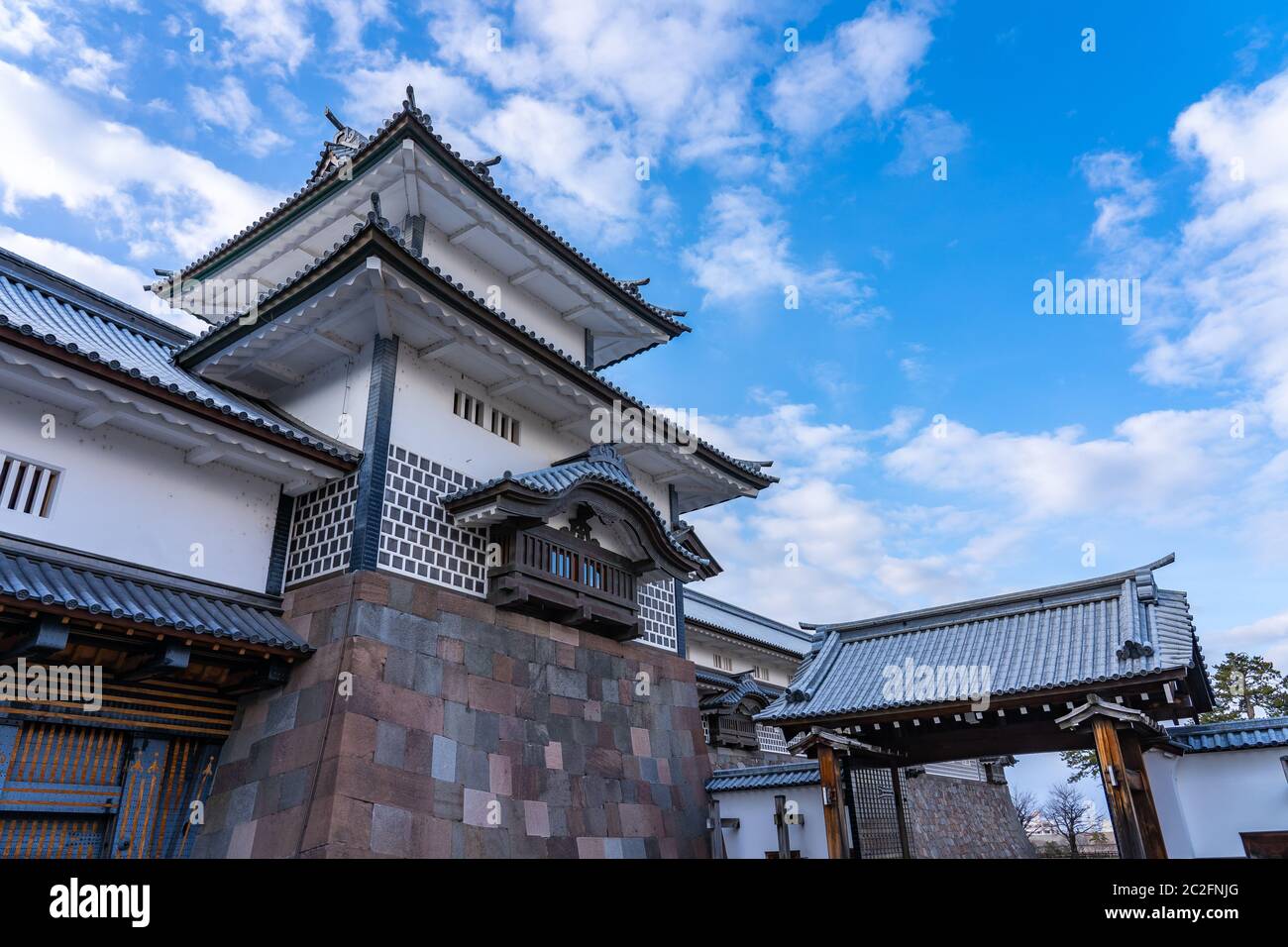 Il Castello di Kanazawa a Kanazawa, Ishikawa Prefettura, Giappone Foto Stock