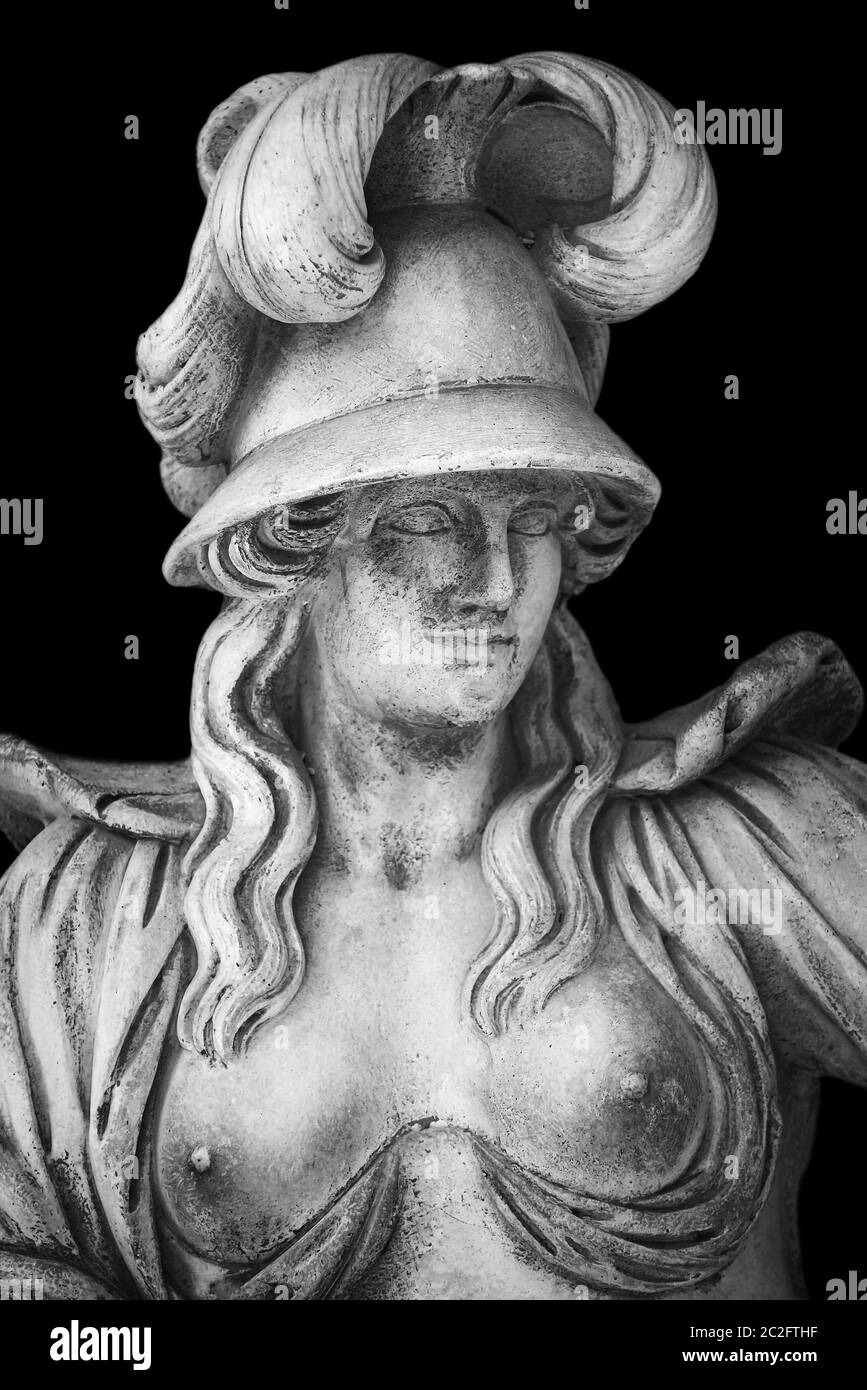 Ritratto di un antico eroe Foto Stock