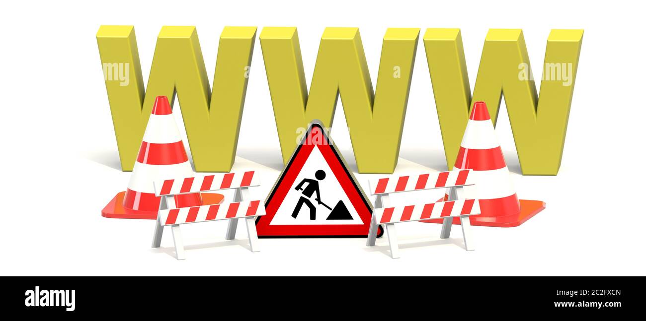 Sito di costruzione sito web WWW Foto Stock