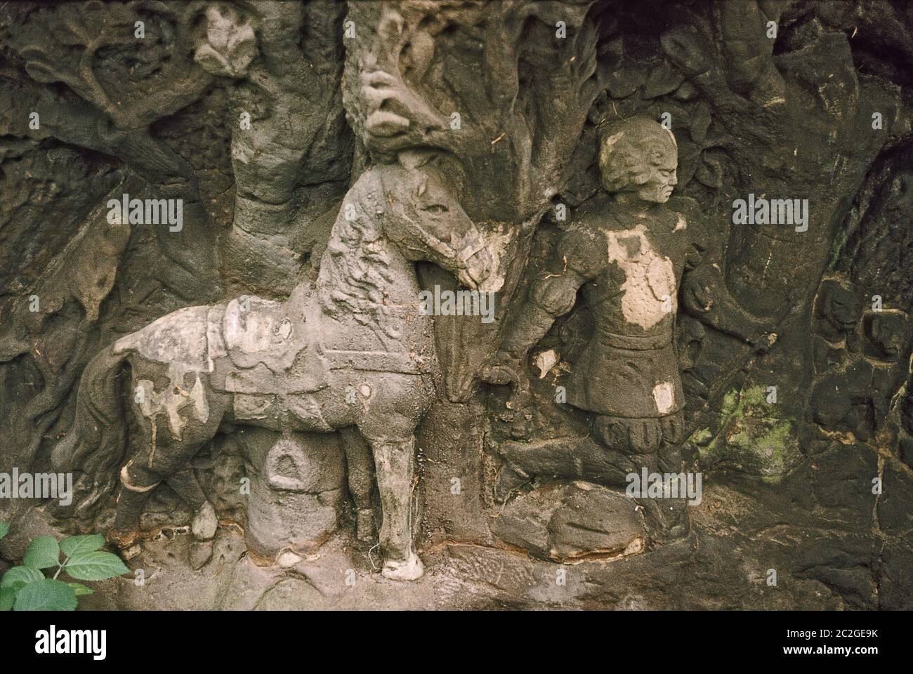 Sollievo al JÃ¤gerhaus a Hainberg Foto Stock