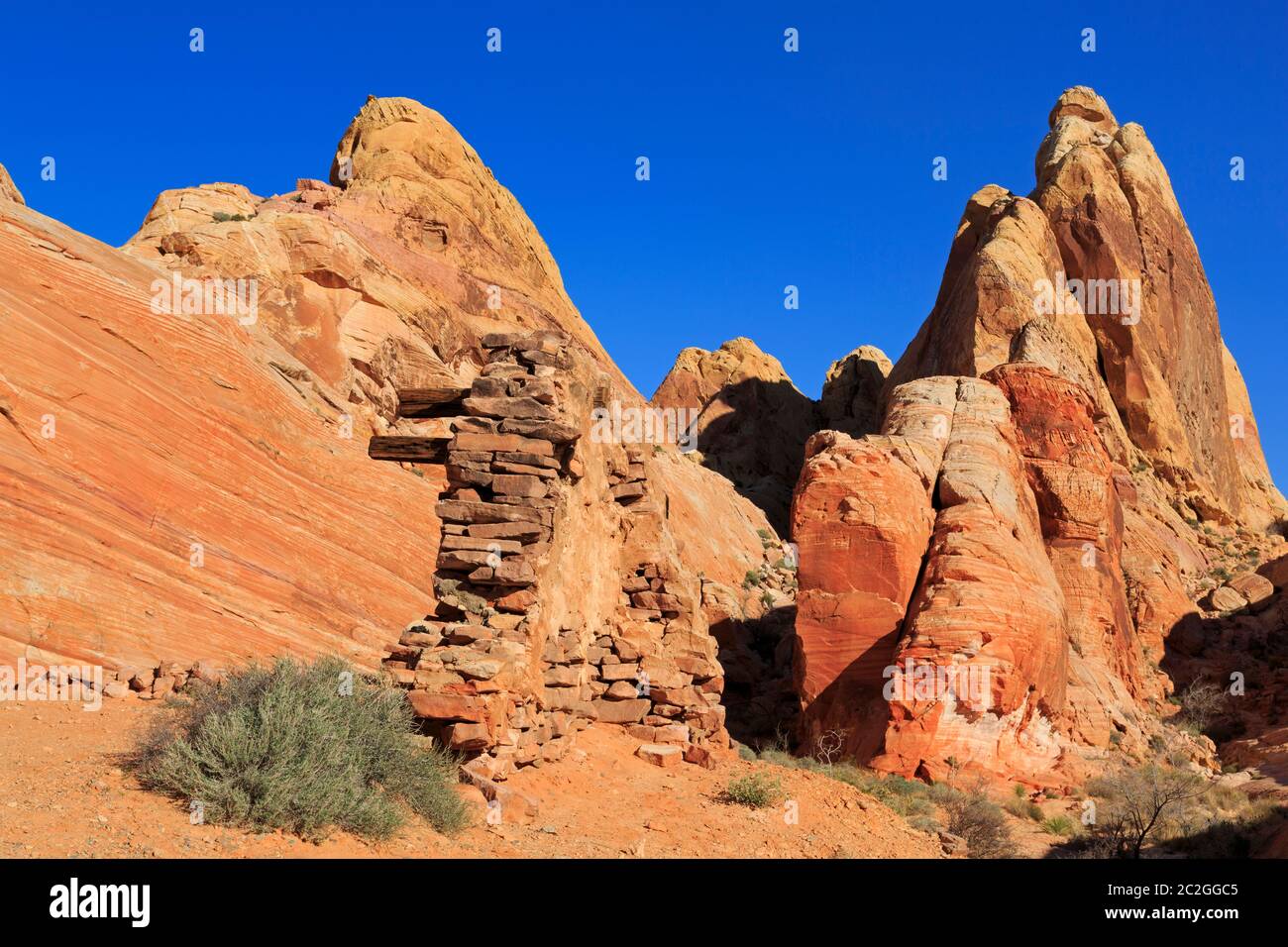 Old Movie Set, Valley of Fire state Park, Overton, Nevada, USA Foto Stock