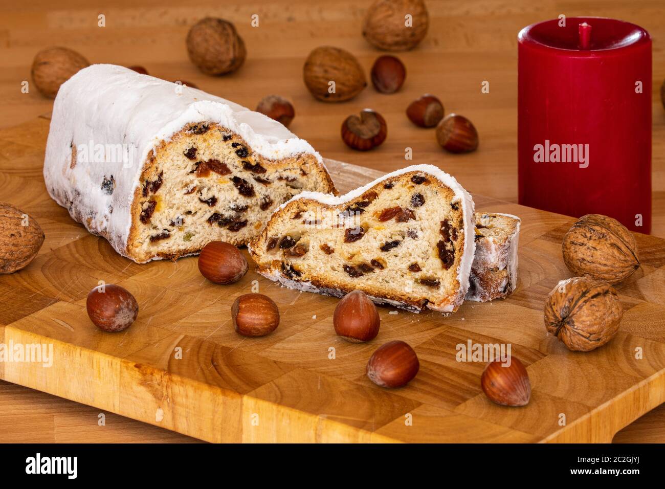 Un biscotto di Natale fatto in casa tradizionale Foto Stock