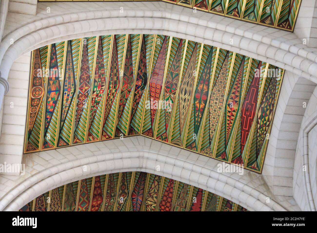 La Cattedrale dell'Almudena di Madrid, Spagna Foto Stock