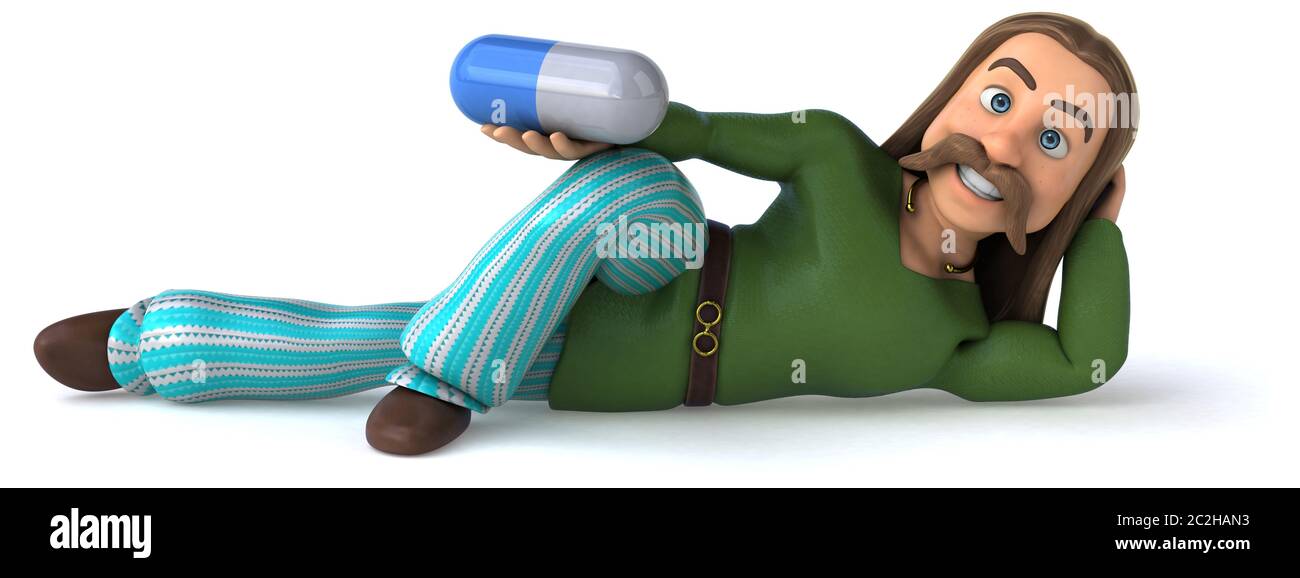 Divertimento in Gallia - 3D illustrazione Foto Stock