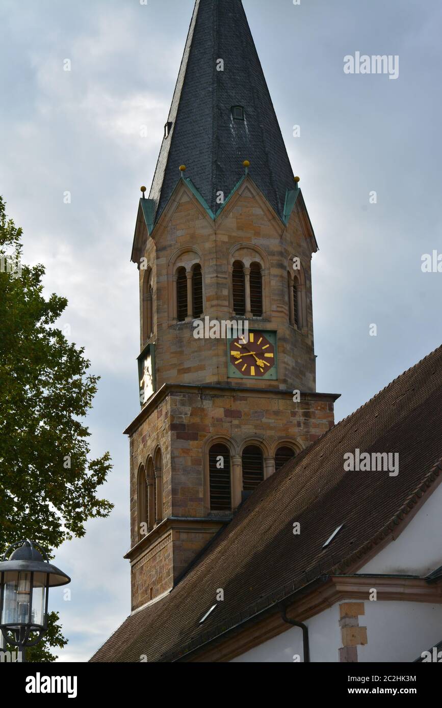 Chiesa di San Maurizio a Ruelzheim Foto Stock