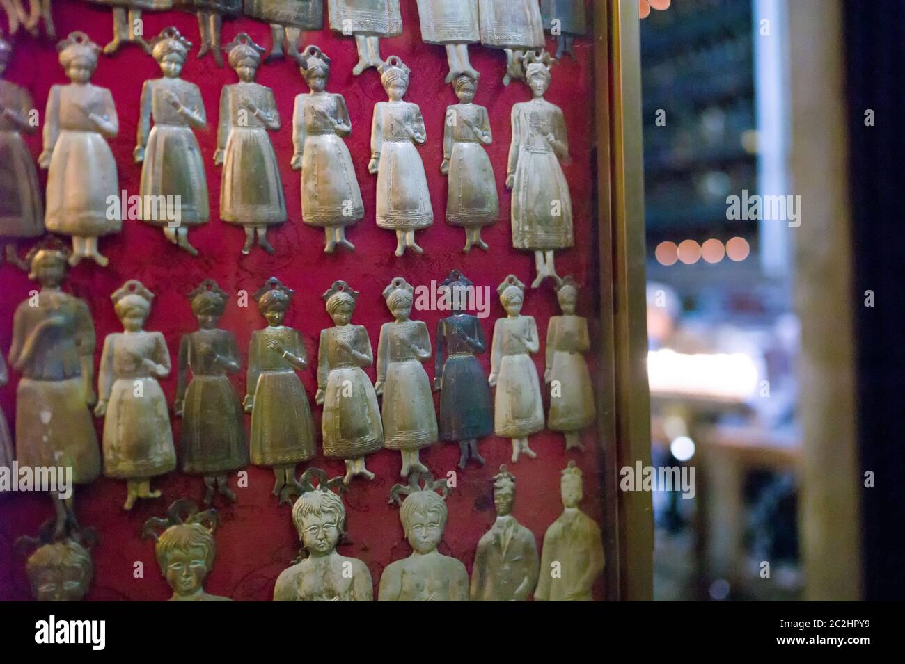Argento i votives, Napoli Foto Stock