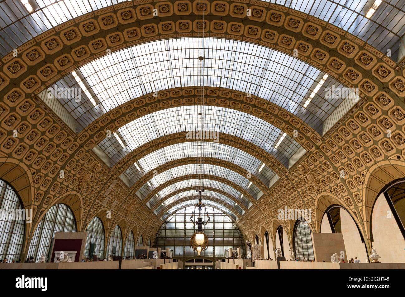 Soffitto ad arco del Musee d'Orsay, Parigi, Ile-de-France, Francia Foto Stock