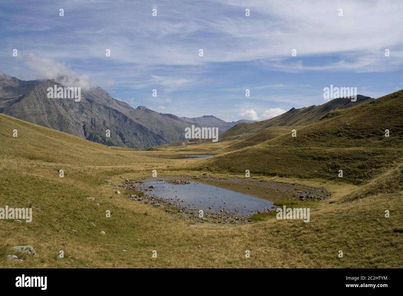 andare in vacanza in montagna Foto Stock