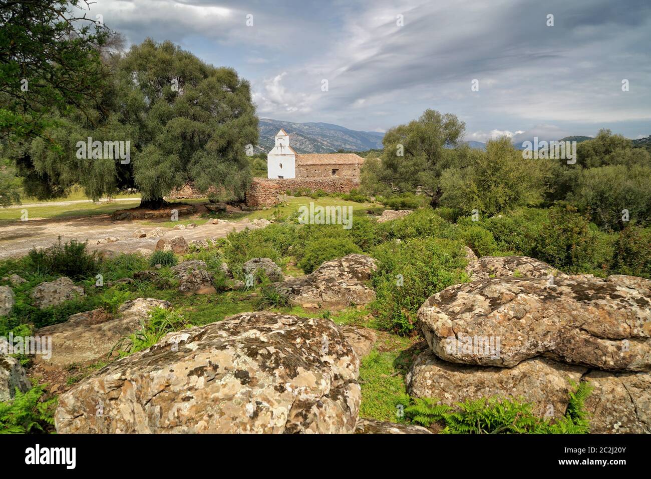 Chappel su Golgo Foto Stock