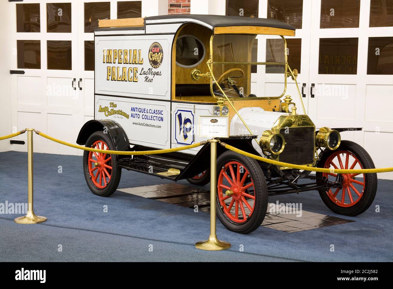 Vecchio camion presso l'Imperial Palace Auto Collection, Las Vegas, Nevada, USA Foto Stock