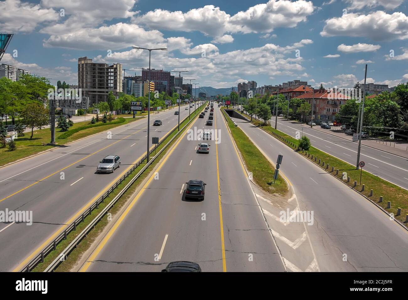 Tsarigradsko Shose Boulevard;Sofia;Bulgaria; Foto Stock