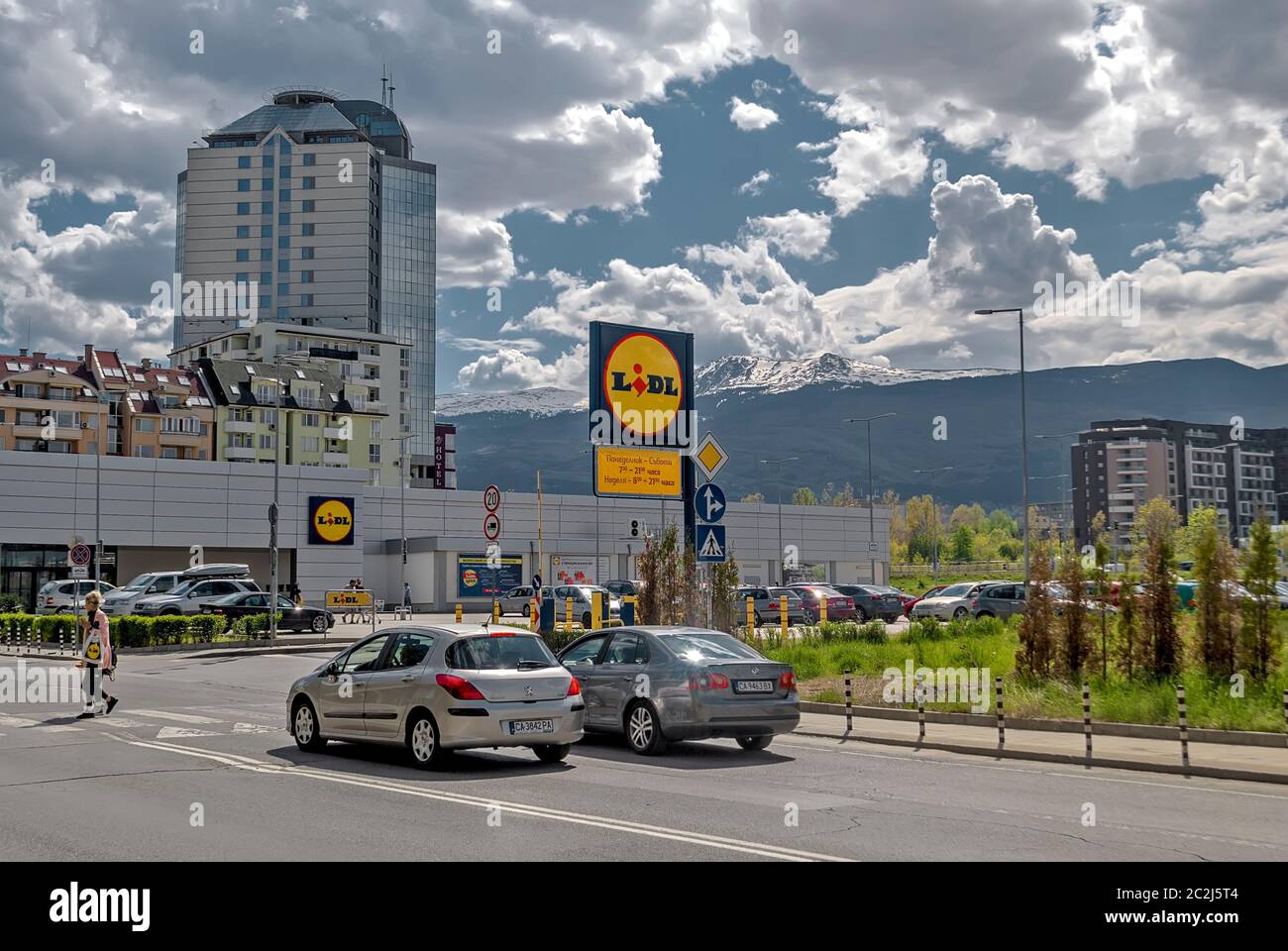 Lidl Supermarket;Sofia;Bulgaria; Foto Stock