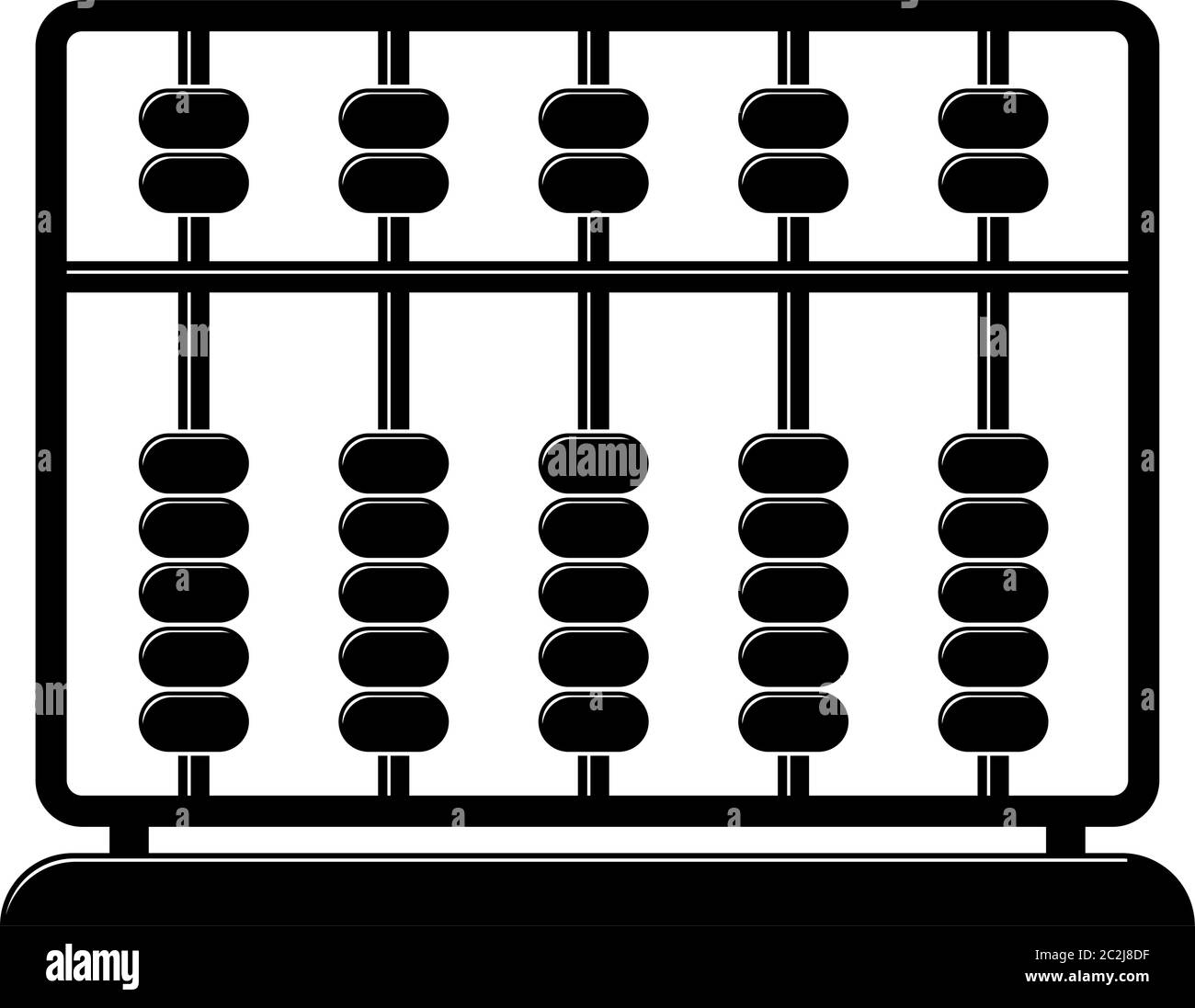 Abacus icona, Abacus Vector Art Illustrazione Illustrazione Vettoriale