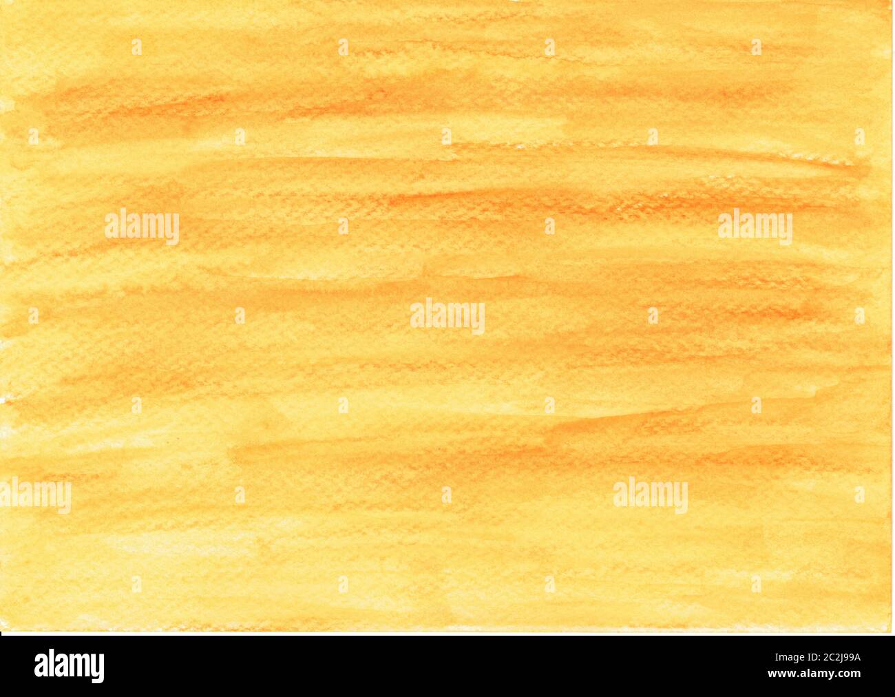 Semplice sfondo di colore acquerello dipinto a mano di colore giallo e arancione Foto Stock
