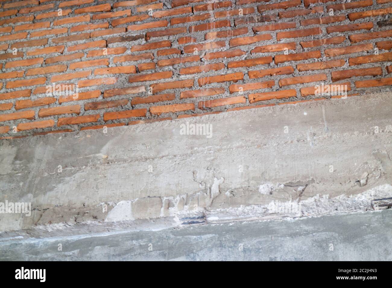 Interno della camera rinnovata in un edificio di nuova costruzione Foto Stock