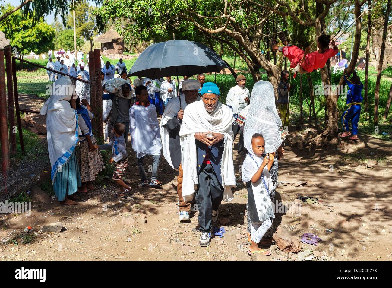 ortodosso cristiano etiope, Lalibela Etiopia Foto Stock