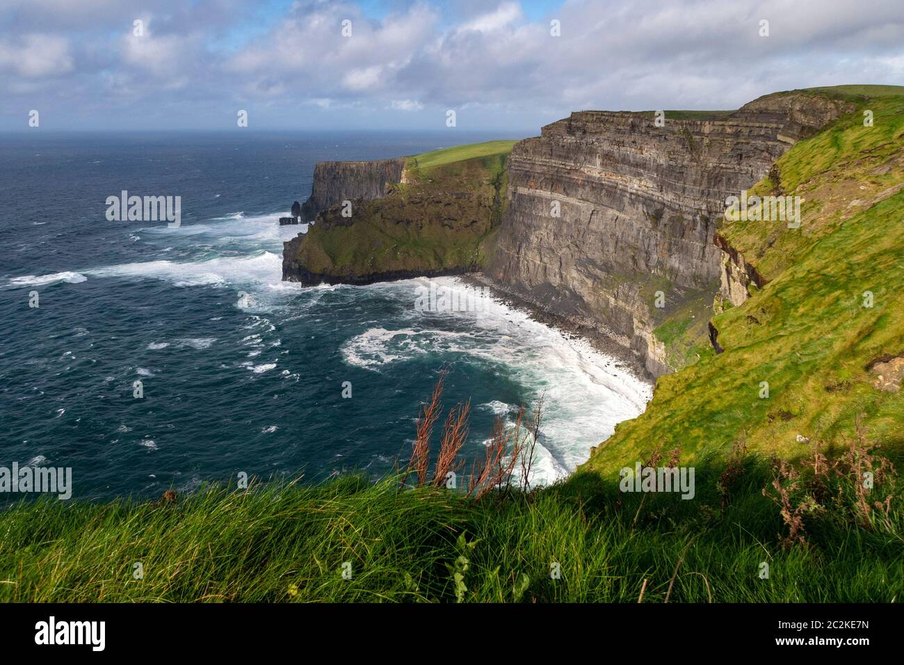 Scogliere di Moher, Repubblica d'Irlanda, Europa Foto Stock