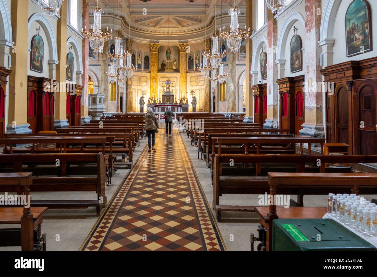 Interno della Chiesa Cattolica del Sacro cuore a Limerick, Repubblica d'Irlanda, Europa Foto Stock