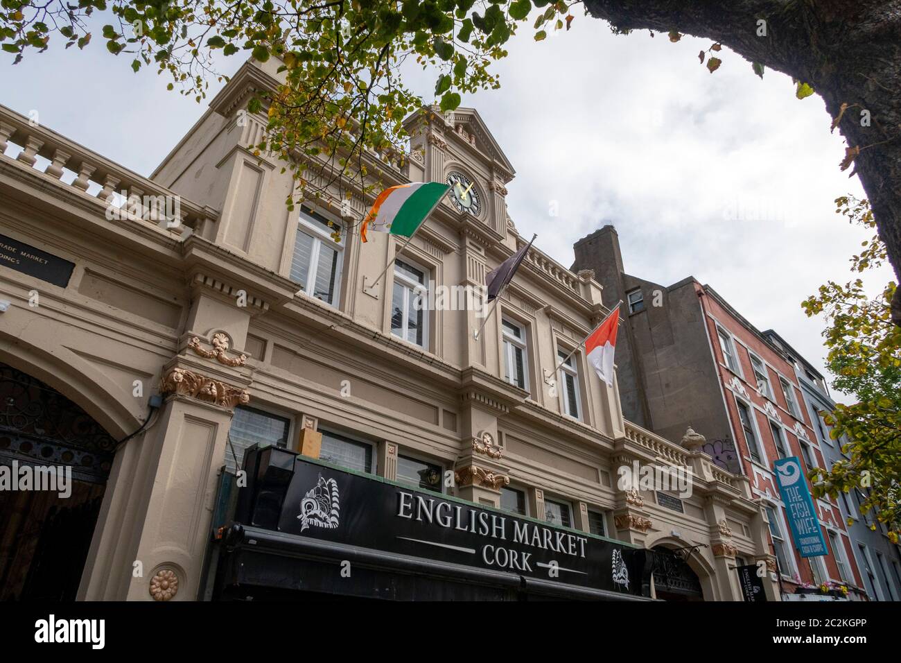 Mercato inglese a Cork, Repubblica d'Irlanda Foto Stock