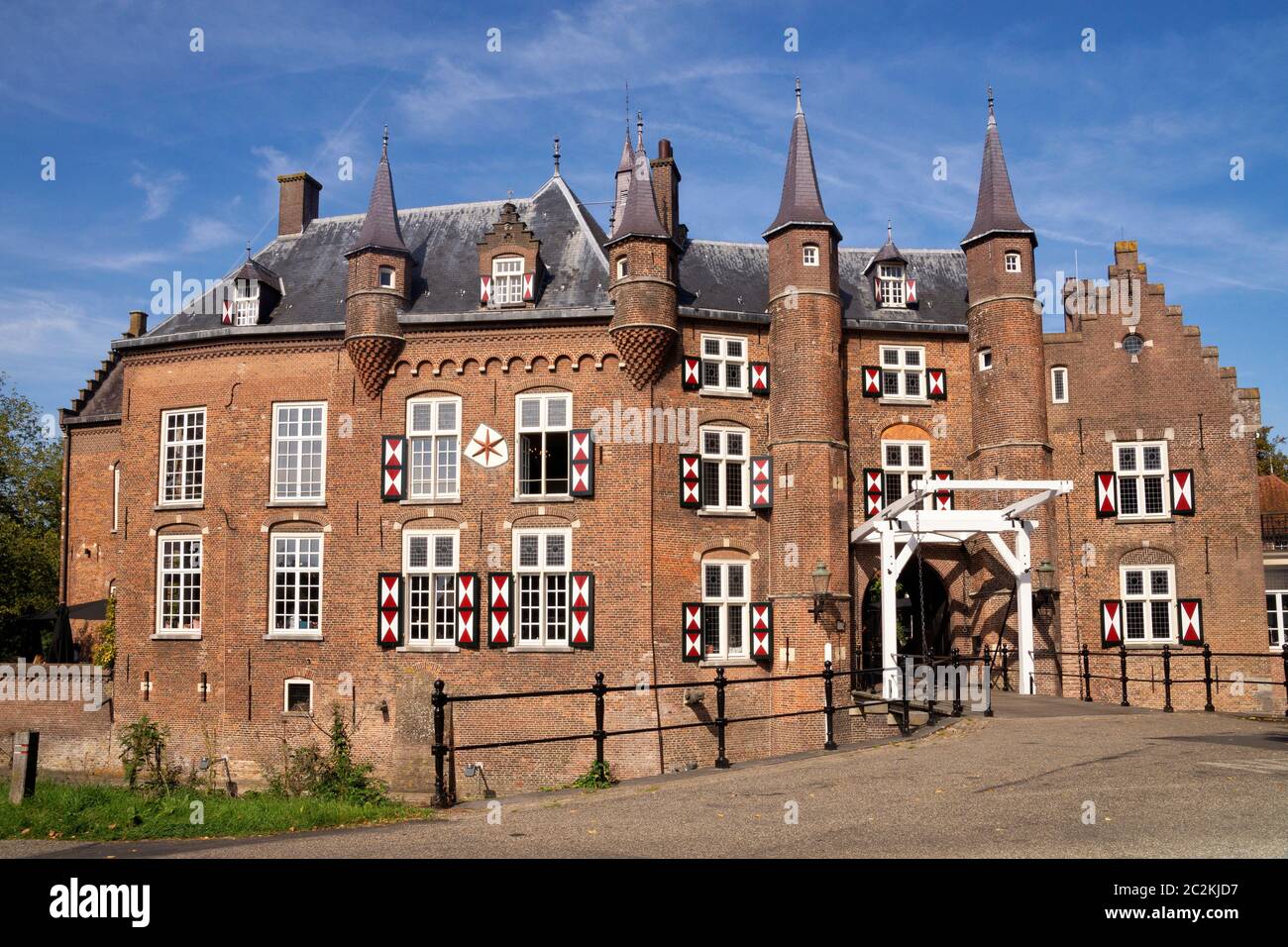 Maurick castello nei pressi del villaggio olandese di Vught Foto Stock