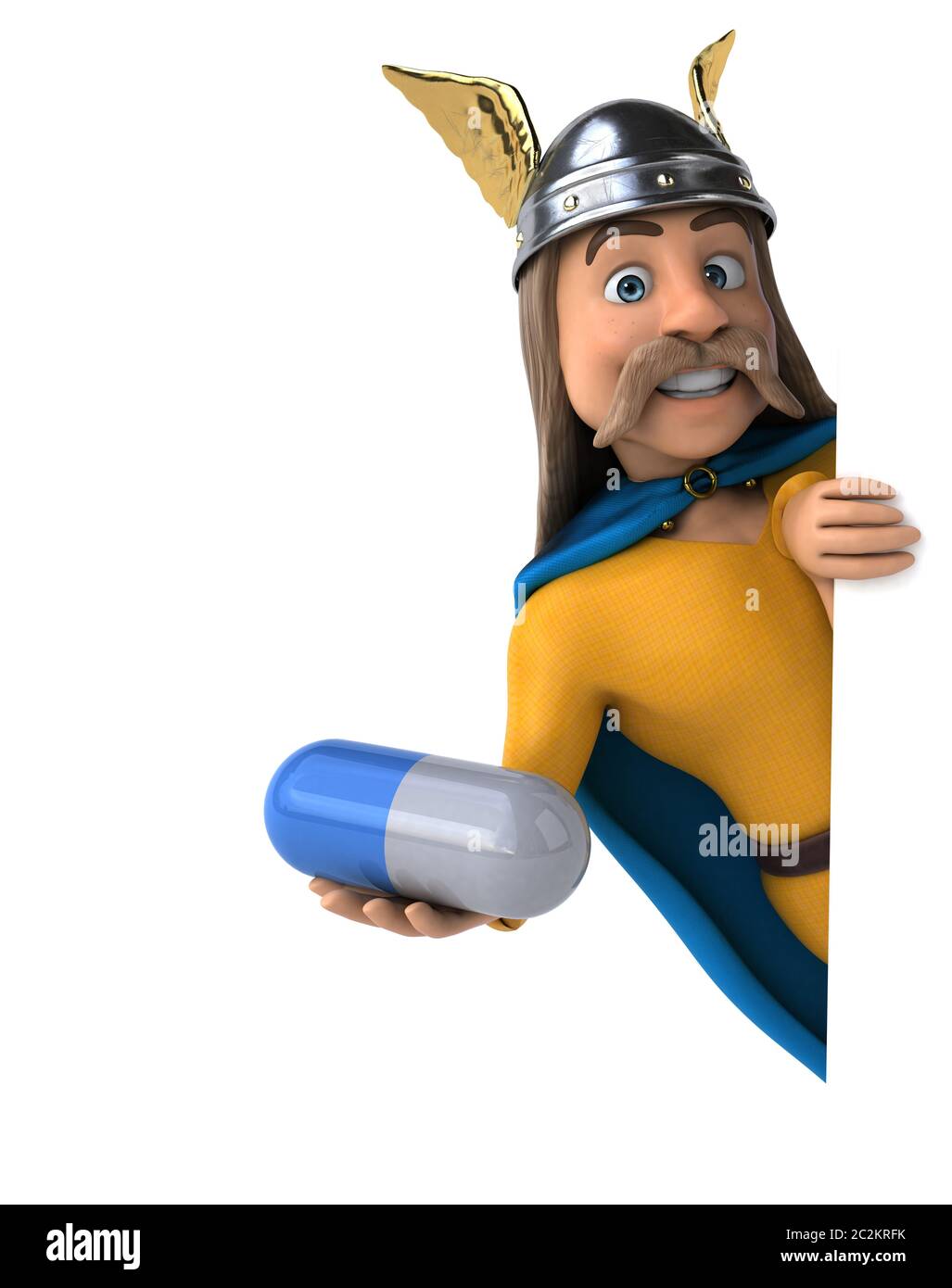 Divertimento gaulois - 3D illustrazione Foto Stock