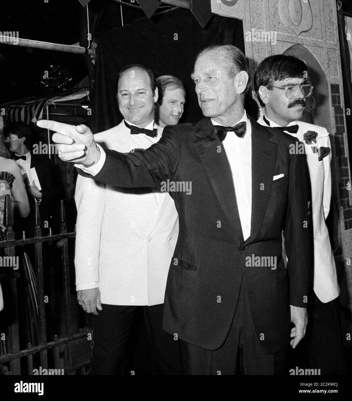 LONDRA, REGNO UNITO. Luglio 1985: S.A.R. il Principe Filippo Duca di Edimburgo al Berkely Square Ball di Londra. © Paul Smith/aggiornamento delle caratteristiche Foto Stock