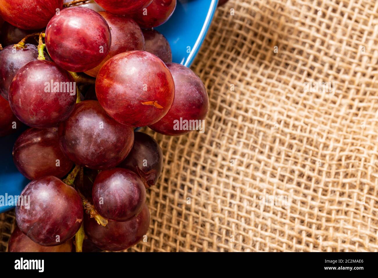 Uve fresche per un ricco dessert naturale Foto Stock