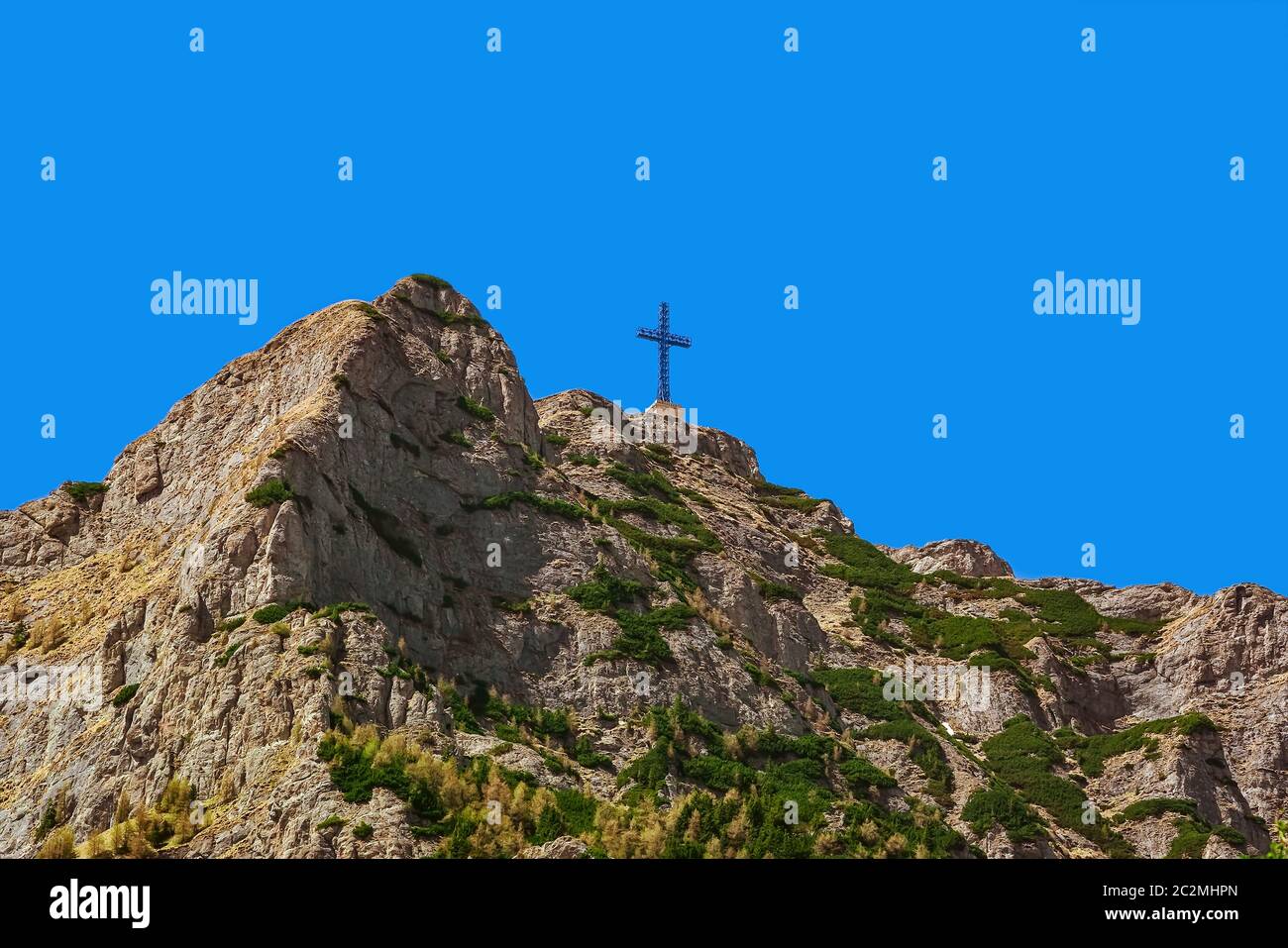 Caraiman Peak nelle montagne di Bucegi Foto Stock