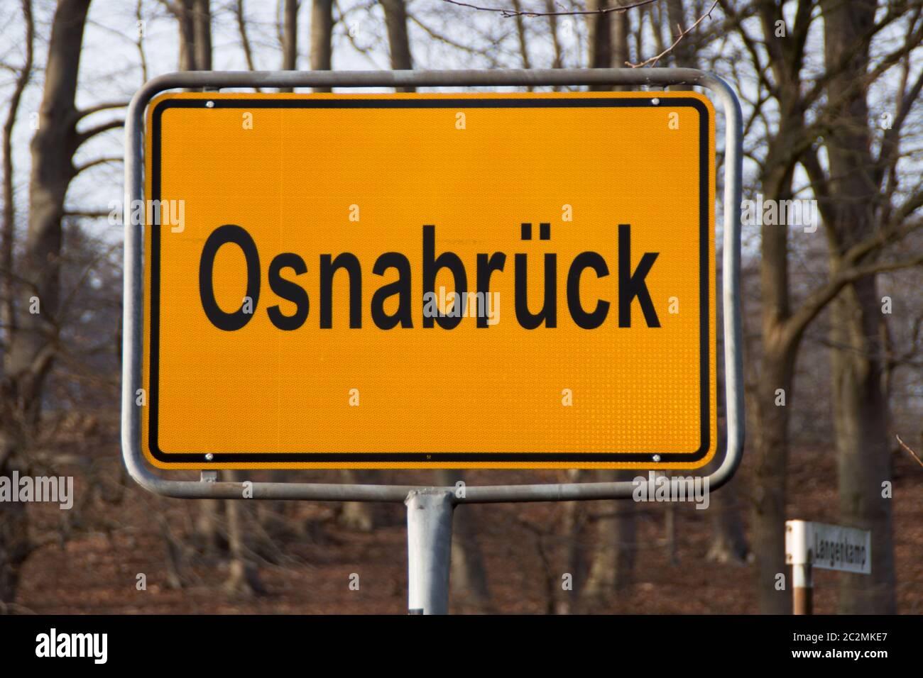 Un cartello con la scritta Osnabrück Foto Stock