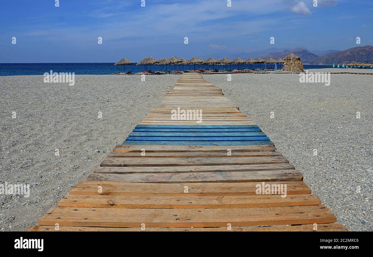 Spiaggia sud di Creta Foto Stock
