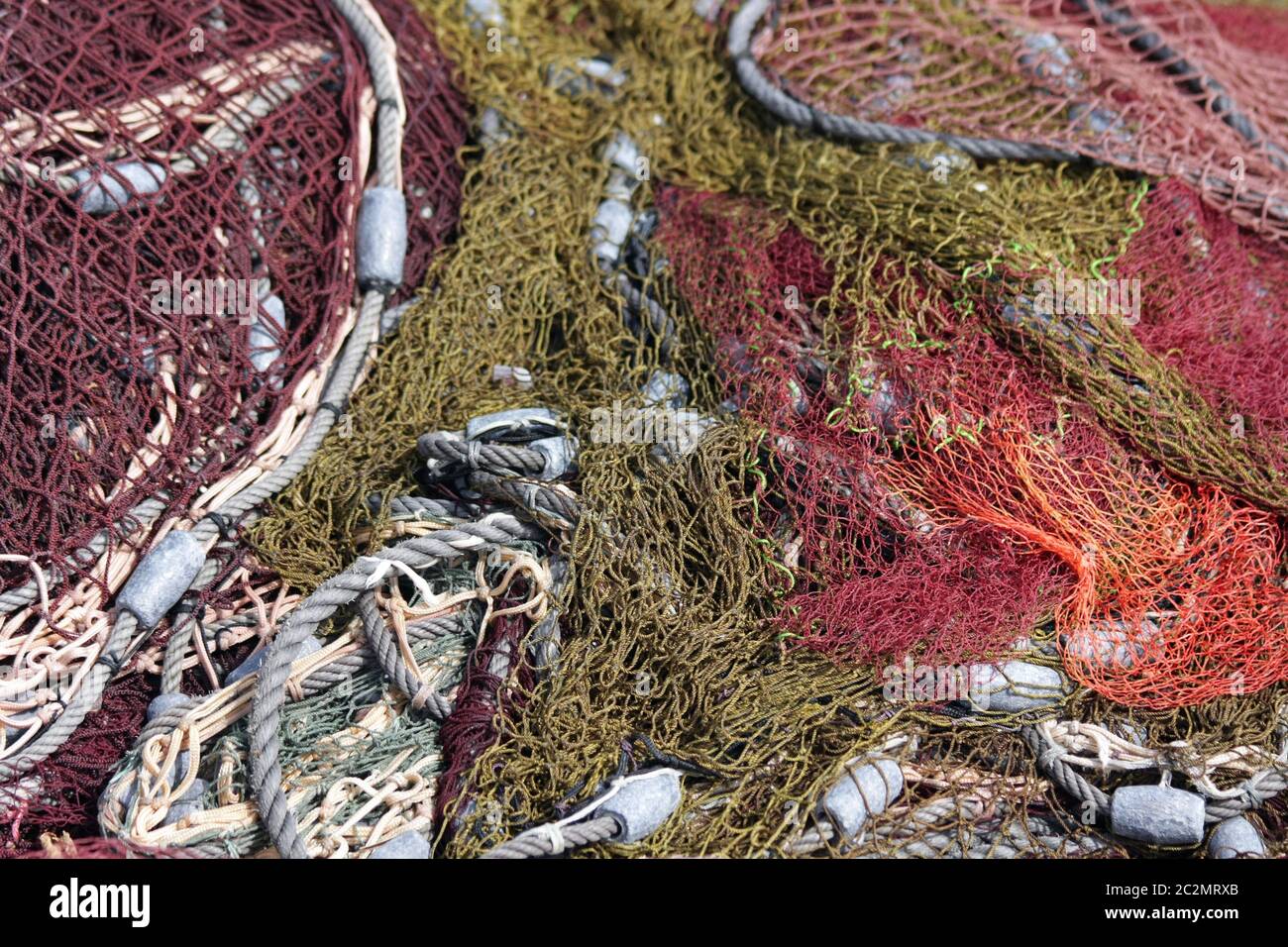 Reti da pesca. Tarifa Foto Stock