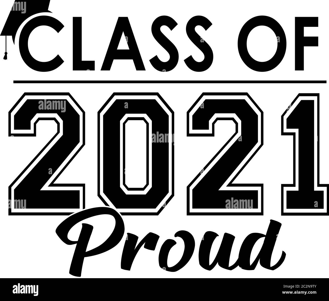 Classe di 2021 Foto Stock