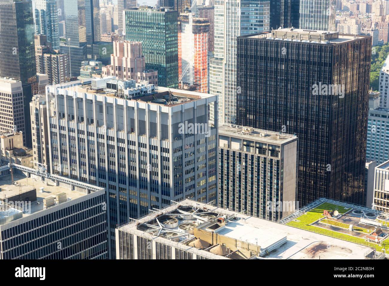 New York City Downtown con grattacieli, Stati Uniti Foto Stock