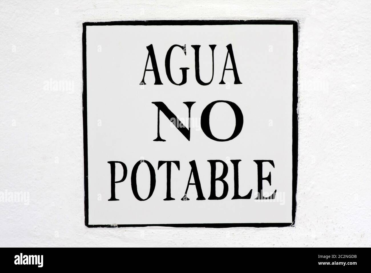 Acqua assente in Vejer Foto Stock