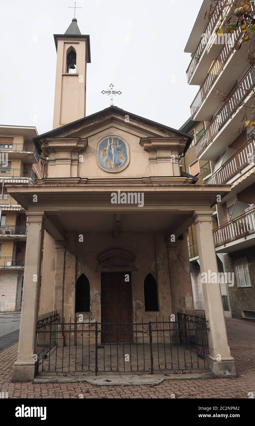 Cappella della Madonna delle Grazie (significato la Madonna delle Grazie cappella) in Settimo Torinese, Italia Foto Stock