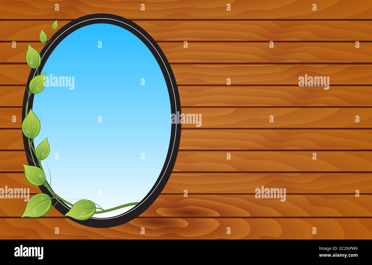 Cartolina con sfondo in legno Foto Stock