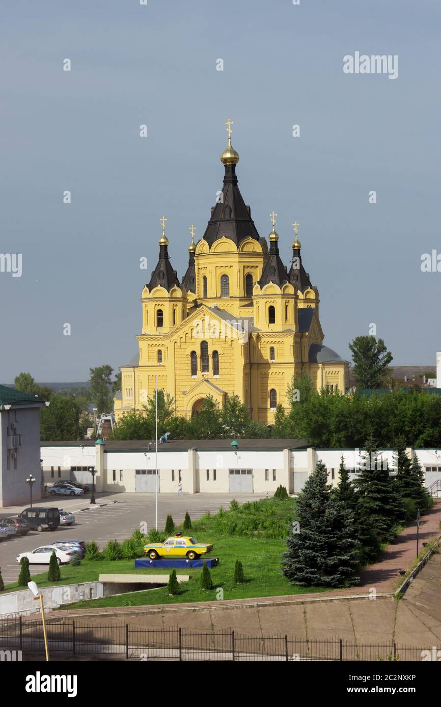 Cattedrale del Sacro Principe Alexander Nevsky a Nizhny Novgorod Foto Stock