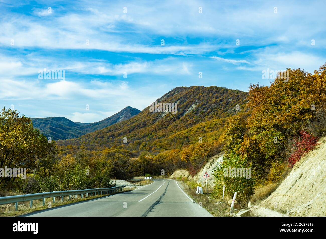 Paesaggio autunnale georgiano Foto Stock