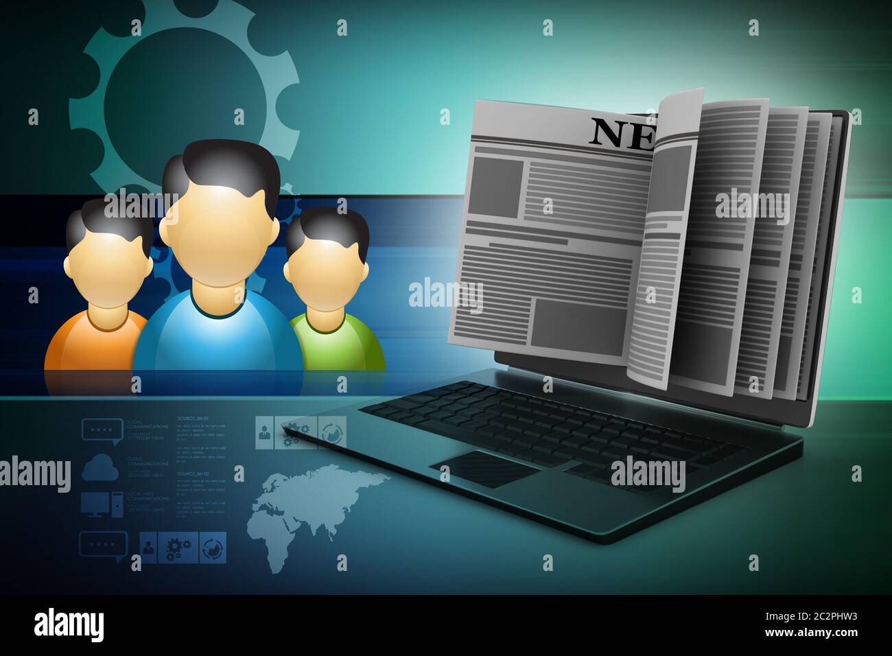 Sociale il concetto di rete Foto Stock