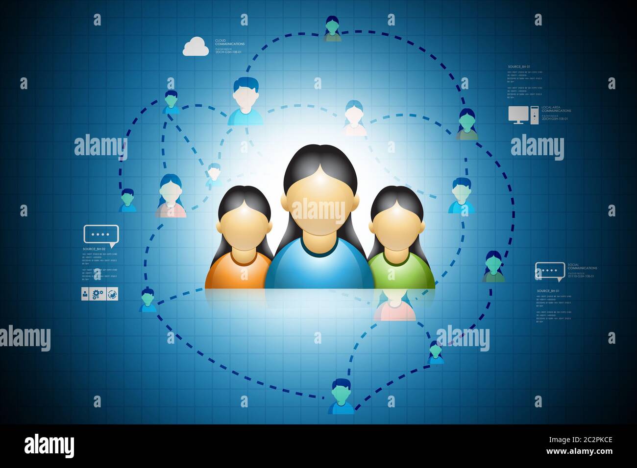 Sociale il concetto di rete Foto Stock