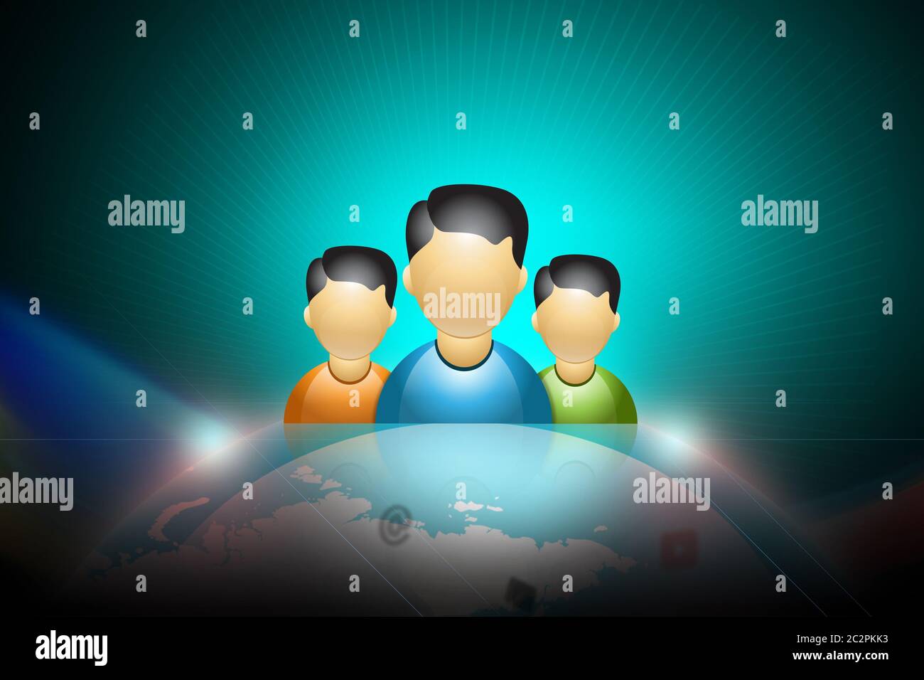 Sociale il concetto di rete Foto Stock