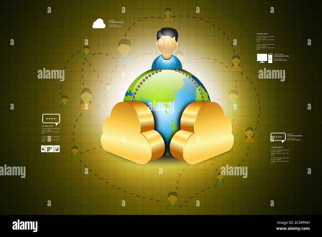 Sociale il concetto di rete Foto Stock