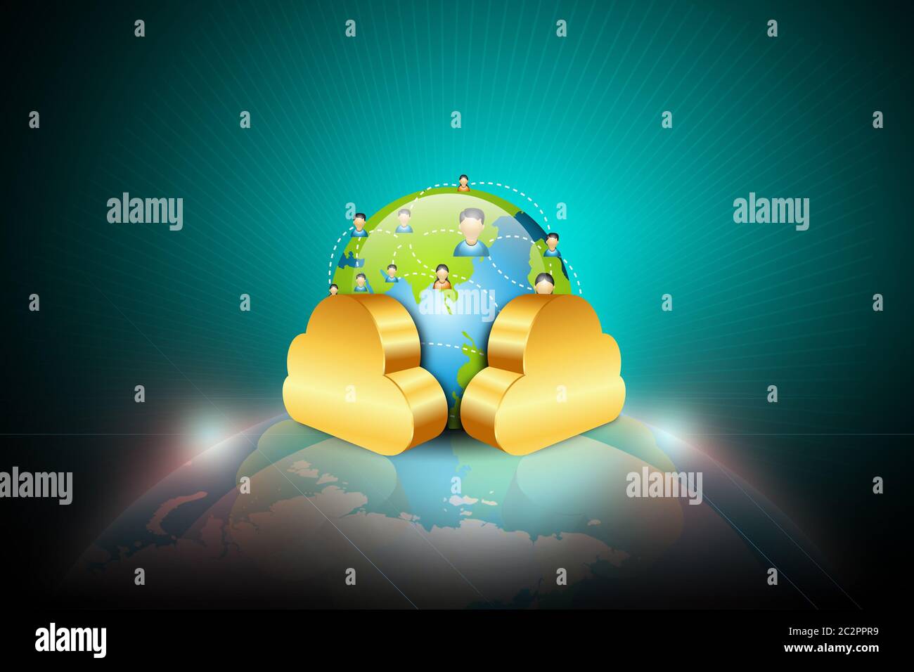 Sociale il concetto di rete Foto Stock