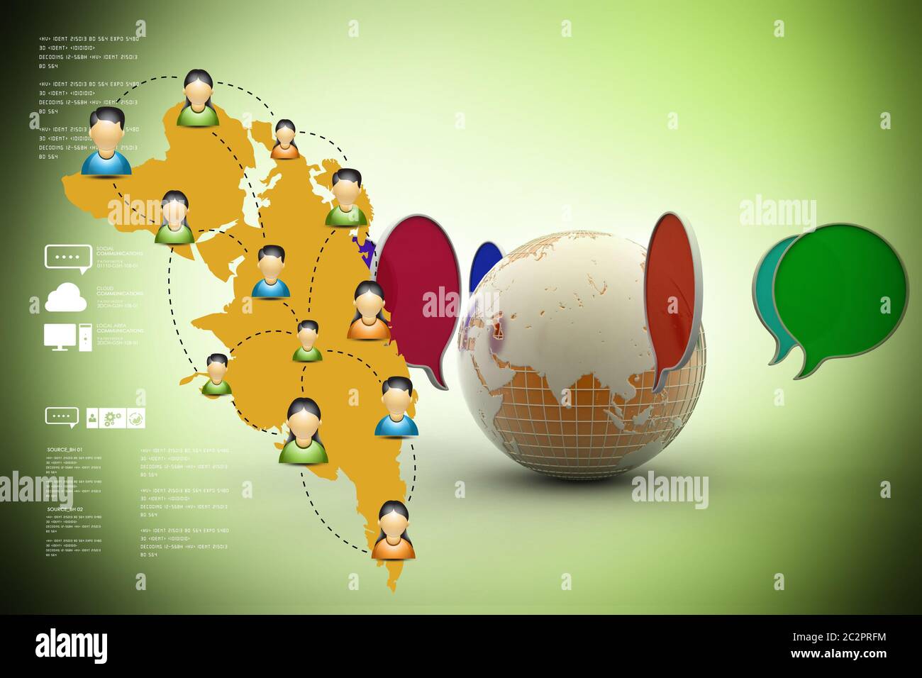 Concetto di comunicazione Foto Stock