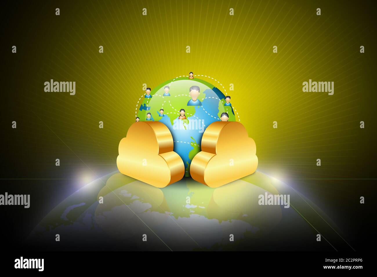 Sociale il concetto di rete Foto Stock