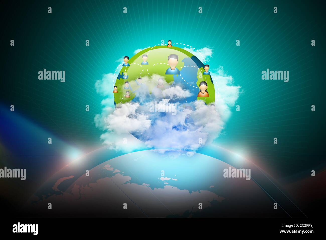 Sociale il concetto di rete Foto Stock