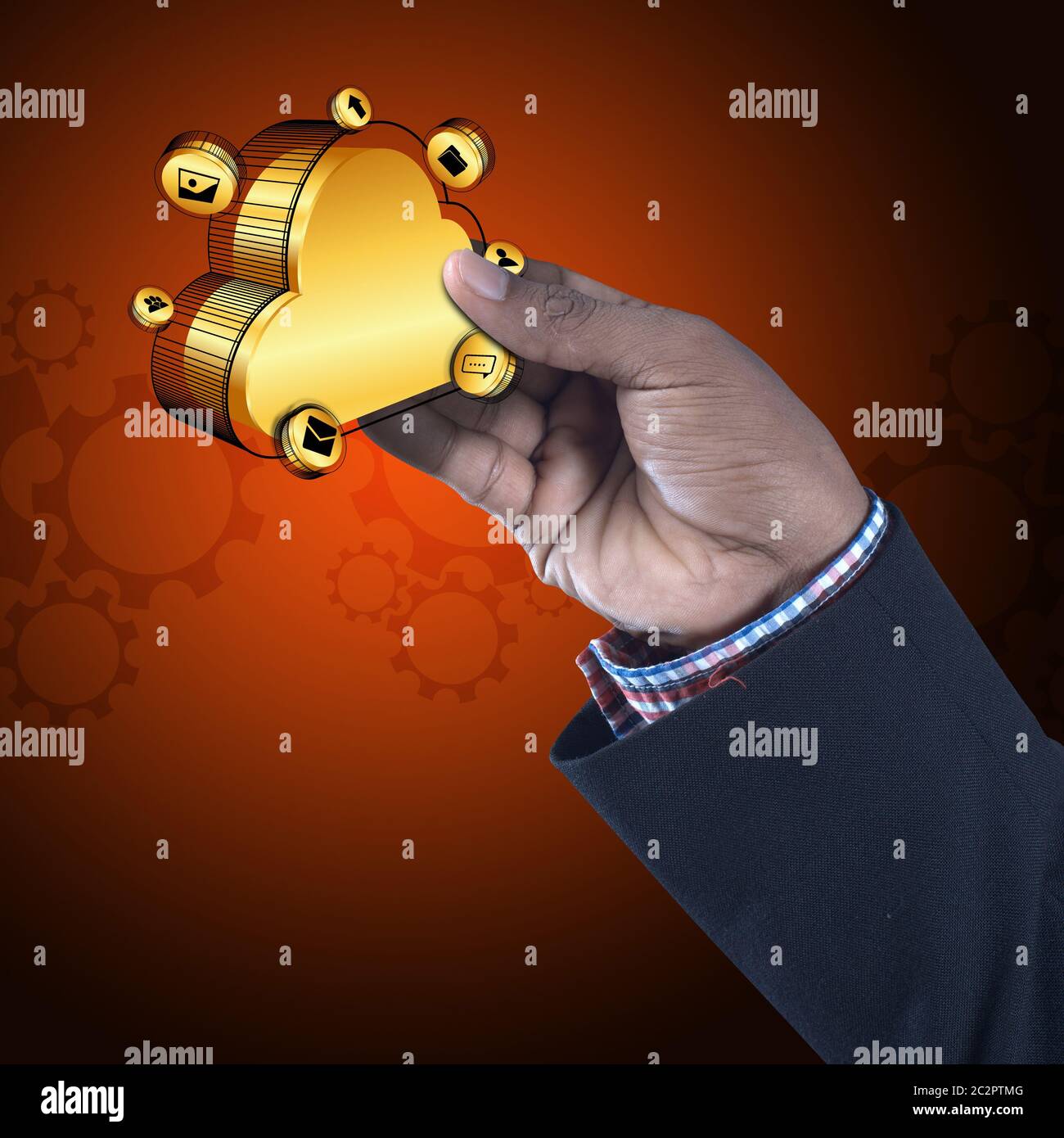 Il cloud computing concept Foto Stock