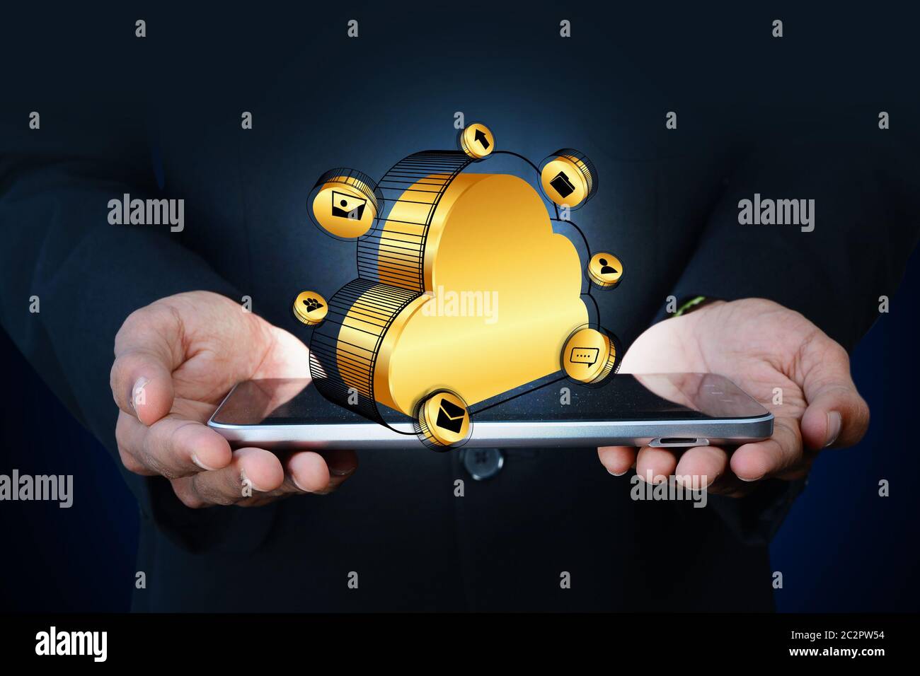 Il cloud computing concept Foto Stock