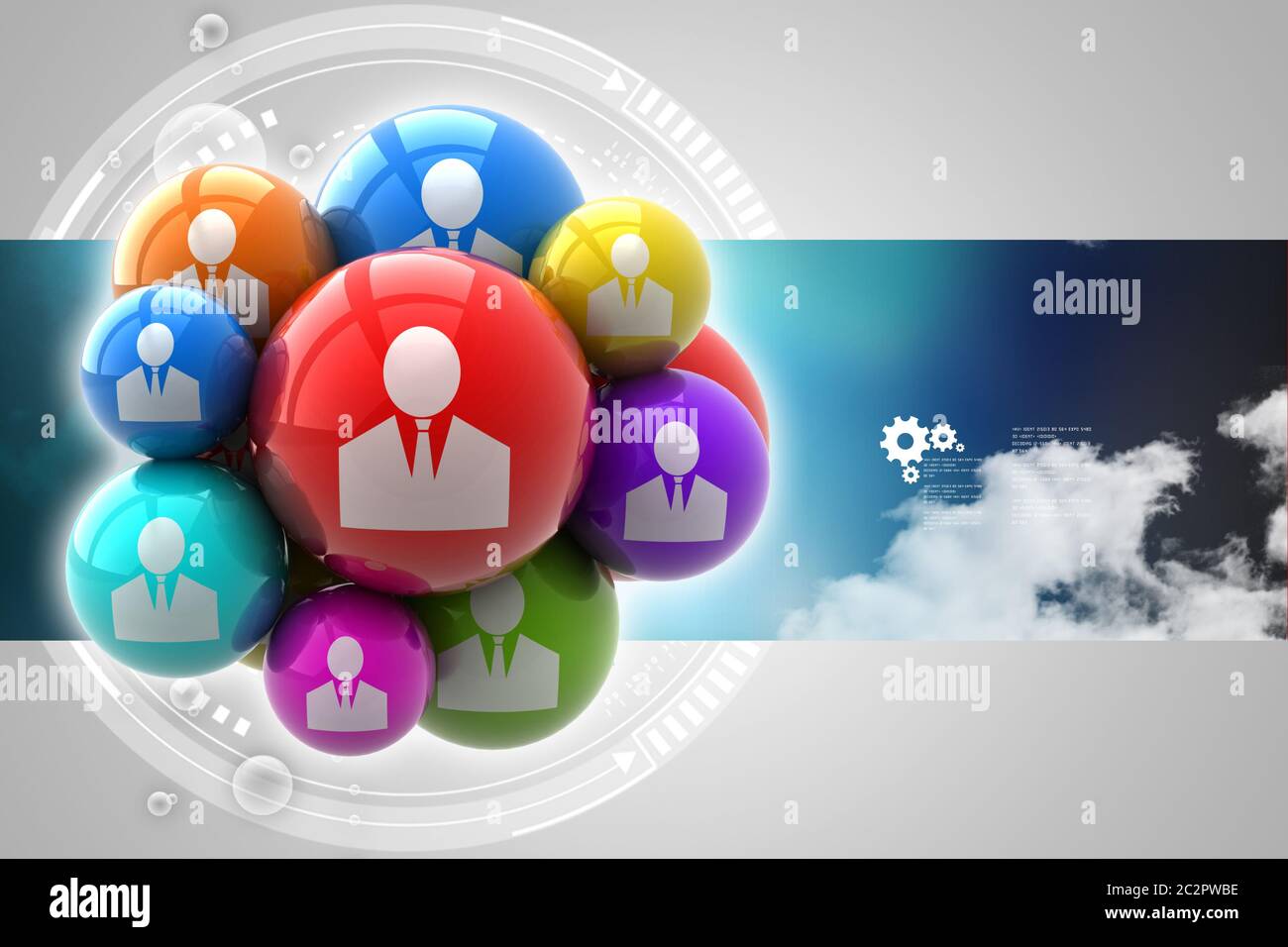 Dati concetto di sicurezza Foto Stock