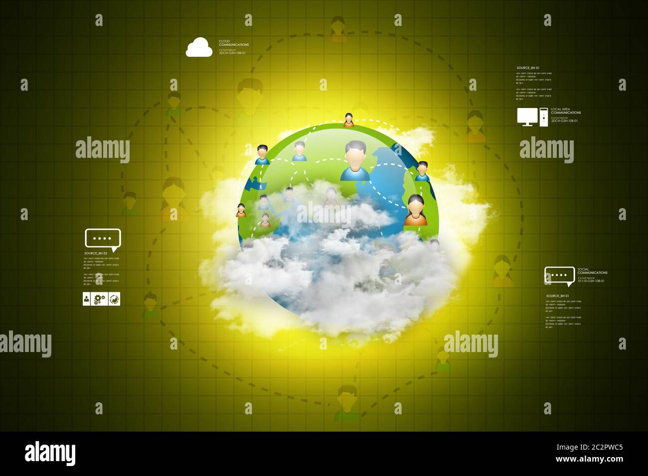 Sociale il concetto di rete Foto Stock